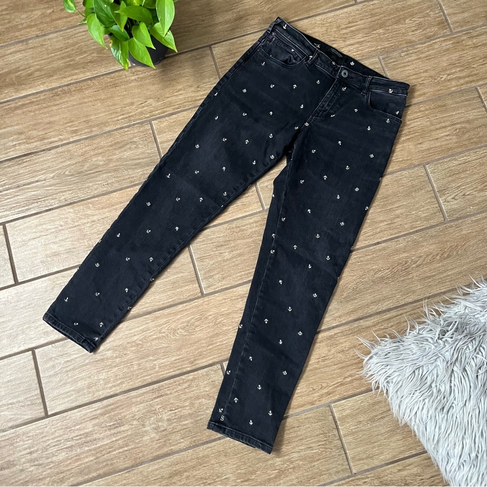 Scotch & Sode embroidered anchor jeans size 27/32